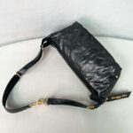 Christian Dior Small D-Journey Bag in Shiny Goatskin Black